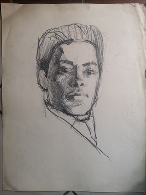 Hermann Degkwitz Porträt 1945 40x56c
