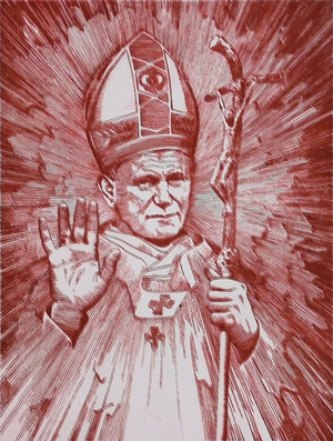 Hermann Degkwitz Johannes Paul II 2 1983 29x21c