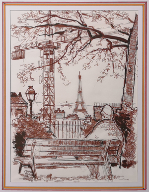 Hermann Degkwitz MontMartre Paris 1980 30x40c