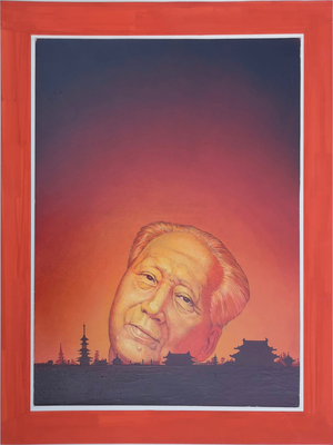 Hermann Degkwitz Mao Tse tung 1976 30x40c