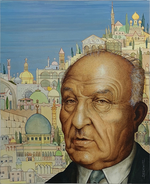 Hermann Degkwitz Menachem Begin 1970er 30x40c