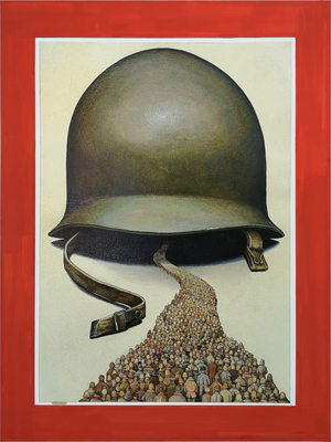 Hermann Degkwitz Militarisierung 4 1980er 30x40c