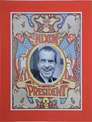 Hermann Degkwitz Nixon Kandidatur 1968 30x40c