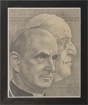 Hermann Degkwitz Papst Paul VI 2 1970er 20x30c