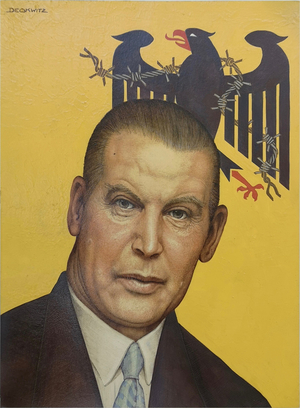 Hermann Degkwitz Schröder Kandidatur Bundespräsident 1969 30x40c
